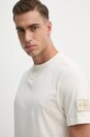 Bavlněné tričko Calvin Klein Jeans béžová J30J323484