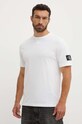 Βαμβακερό μπλουζάκι Calvin Klein Jeans κανονικό μπεζ J30J323484