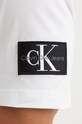 Βαμβακερό μπλουζάκι Calvin Klein Jeans μπεζ J30J323484