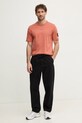 Bavlněné tričko Calvin Klein Jeans J30J323484 oranžová AA00