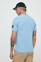 Odzież Calvin Klein Jeans t-shirt bawełniany J30J323484 niebieski