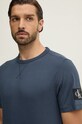 Bavlněné tričko Calvin Klein Jeans námořnická modř J30J323484