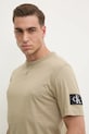 Бавовняна футболка Calvin Klein Jeans зелений J30J323484