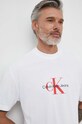 Odzież Calvin Klein Jeans t-shirt bawełniany J30J325427 biały