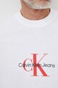 Calvin Klein Jeans t-shirt bawełniany biały J30J325427