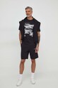 Bavlnené tričko Calvin Klein Jeans J30J325184 čierna SS24