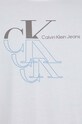 Βαμβακερό μπλουζάκι Calvin Klein Jeans J30J325352 λευκό