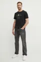 Calvin Klein Jeans t-shirt bawełniany czarny