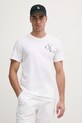Bavlněné tričko Calvin Klein Jeans bílá J30J325498