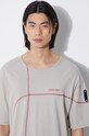 Bavlnené tričko A-COLD-WALL* Intersect T-Shirt ACWMTS179 béžová