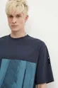 σκούρο μπλε Βαμβακερό μπλουζάκι A-COLD-WALL* Strand T-Shirt