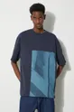 σκούρο μπλε Βαμβακερό μπλουζάκι A-COLD-WALL* Strand T-Shirt
