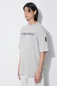 Bavlnené tričko A-COLD-WALL* Overdye Logo T-Shirt sivá ACWMTS186