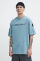 blu A-COLD-WALL* t-shirt in cotone Overdye Logo T-Shirt