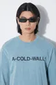 Хлопковая футболка A-COLD-WALL* Overdye Logo T-Shirt Мужской