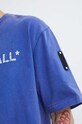 A-COLD-WALL* t-shirt bawełniany Overdye Logo T-Shirt ACWMTS186 niebieski