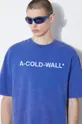 Bavlněné tričko A-COLD-WALL* Overdye Logo T-Shirt Pánský