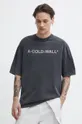 μαύρο Βαμβακερό μπλουζάκι A-COLD-WALL* Overdye Logo T-Shirt