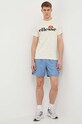Ellesse t-shirt bawełniany SL Prado Tee SHV07405 beżowy SS24
