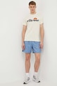 Ellesse t-shirt bawełniany SL Prado Tee SHV07405 beżowy SS24
