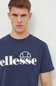 Ellesse t-shirt bawełniany Fuenti Tee granatowy SHP16469