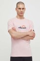 Бавовняна футболка Ellesse Trea T-Shirt рожевий SHV20126