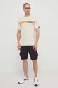 Βαμβακερό μπλουζάκι Ellesse Sorranta T-Shirt SHV20128 μπεζ SS24