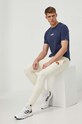 Ellesse t-shirt bawełniany Ollio Tee SHP16463 granatowy SS25