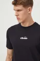 czarny Ellesse t-shirt bawełniany Ollio Tee