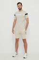Βαμβακερό μπλουζάκι Ellesse SHR17433 μπεζ SS24