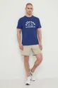 mornarsko modra Bombažna kratka majica Ellesse Club T-Shirt Moški