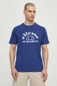 Bombažna kratka majica Ellesse Club T-Shirt mornarsko modra
