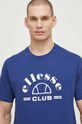 Ellesse tricou din bumbac Club T-Shirt bleumarin SHV20259