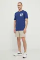 Bombažna kratka majica Ellesse Sport Club T-Shirt mornarsko modra