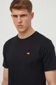 μαύρο Βαμβακερό μπλουζάκι Ellesse Cassica T-Shirt