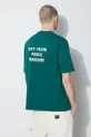 зелений Бавовняна футболка Drôle de Monsieur Le T-Shirt Slogan Чоловічий