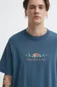 tyrkysová Bavlnené tričko Abercrombie & Fitch