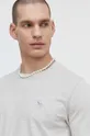 sivá Bavlnené tričko Abercrombie & Fitch