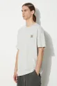 sivá Bavlnené tričko Carhartt WIP S/S Nelson T-Shirt