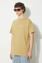 beige Carhartt WIP cotton t-shirt S/S Script Embroidery T-Shirt
