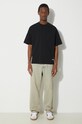 Carhartt WIP tricou din bumbac S/S Link Script T-Shirt I031373.0D2XX negru SS24