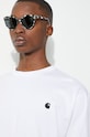 Carhartt WIP t-shirt bawełniany S/S Madison I033000.00AXX biały