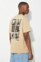 Хлопковая футболка Carhartt WIP S/S Contact Sheet T-Shirt бежевый