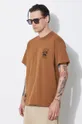 коричневый Хлопковая футболка Carhartt WIP S/S Icons T-Shirt