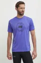 Kratka majica za vadbo Nike Lead Line vijolična