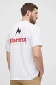 Marmot tricou sport Marmot For Life print alb M15345