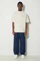 Marcelo Burlon t-shirt in cotone Solsticio Over CMAA054S24JER0070C50 beige SS24