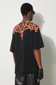 Îmbrăcăminte Marcelo Burlon tricou din bumbac Graffiti Wings CMAA054S24JER0011020 negru