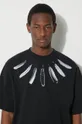 Marcelo Burlon tricou din bumbac Collar Feathers Over De bărbați