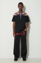 Marcelo Burlon tricou din bumbac Icon Wings Basic CMAA056S24JER0011026 negru SS24